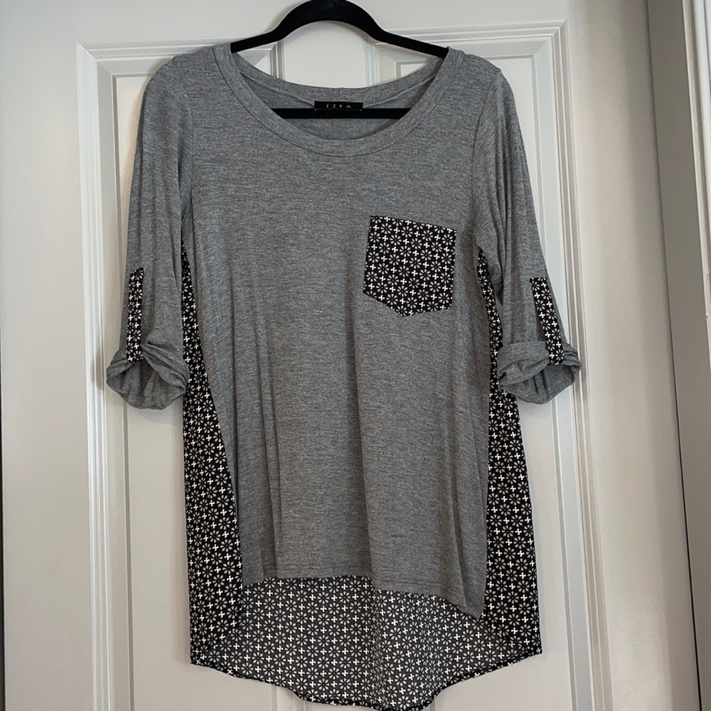Women’s ezra 3/4 length sleeve top, long length